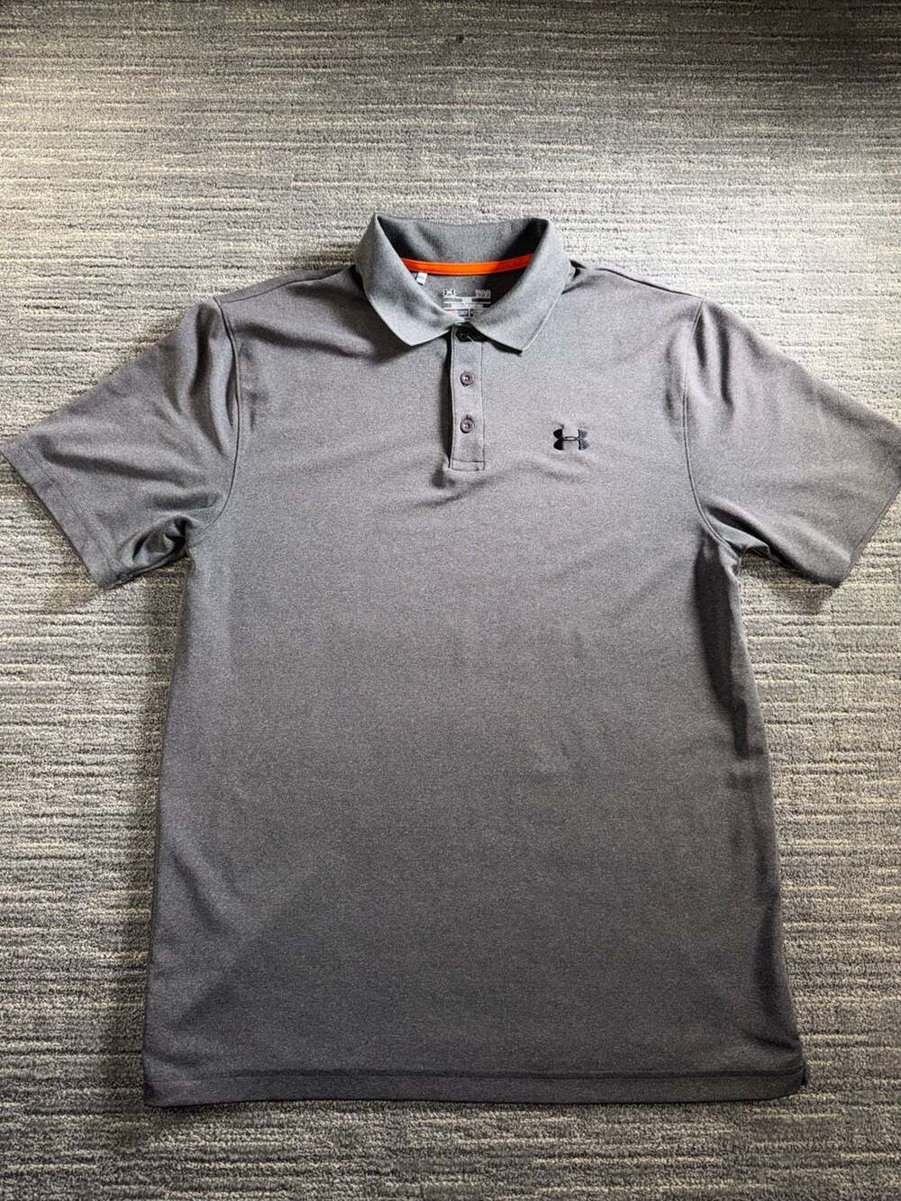 Under Armour Men's Performance Polo Shirt Grey Size Large
